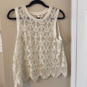 Deletta Medium Lace Tank Top Anthropologie